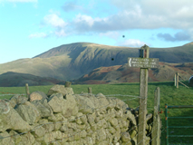 Castle Rigg Towards Helvellyn Range